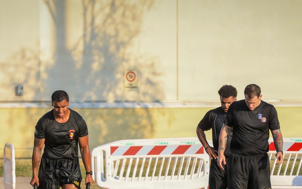 USAFRICOM command senior enlisted leader joins SETAF-AF Soldiers for physical readiness training