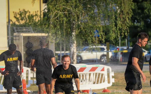 USAFRICOM command senior enlisted leader joins SETAF-AF Soldiers for physical readiness training