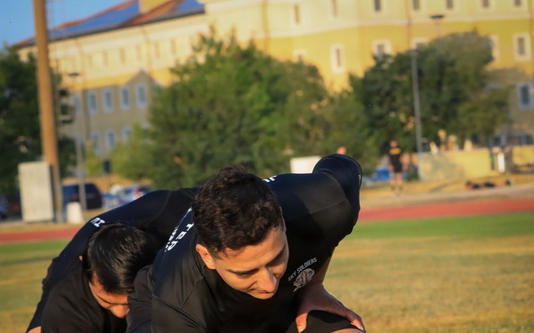 USAFRICOM senior enlisted leader joins SETAF-AF Soldiers for physical readiness training