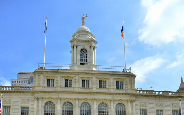 Recruiters host Joint Oath of Enlistment, Drill Team Performance at City Hall
