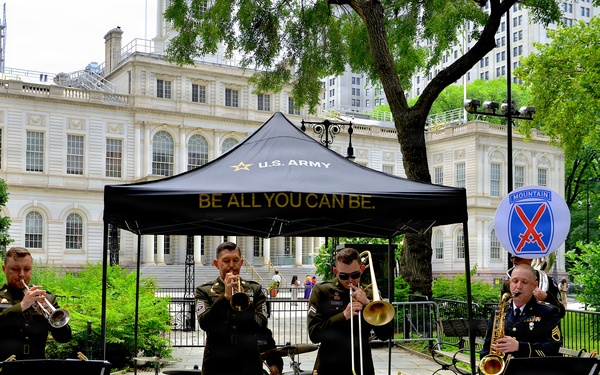 Recruiters host Joint Oath of Enlistment, Musical Performances at City Hall