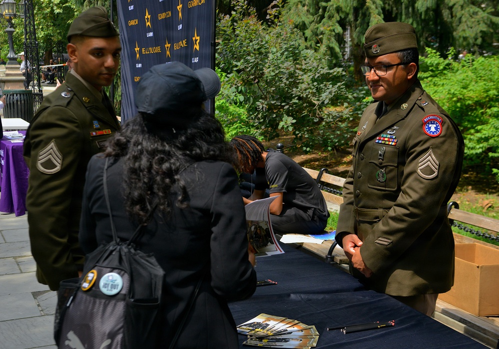 Recruiters host Joint Oath of Enlistment, Musical Performances at City Hall