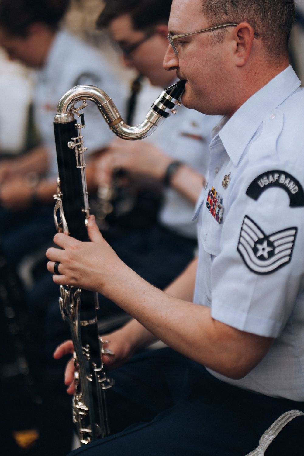 U.S. Air Force Bandsman performs at Freedom 250 Event in Azerbaijan