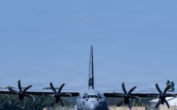 37 AS C-130 exercises at RAF Mildenhall