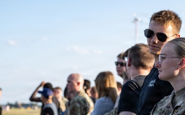 New Air Force One stops at RAF Mildenhall