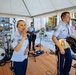 U.S. Air Forces in Europe Band vocalist SrA Natalie Angst performing at Ambassador Nicholas Merrick's residence in Prague, Czech Republic