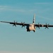 143d Airlift Wing conducts a 7-ship C-130J Hercules flyover