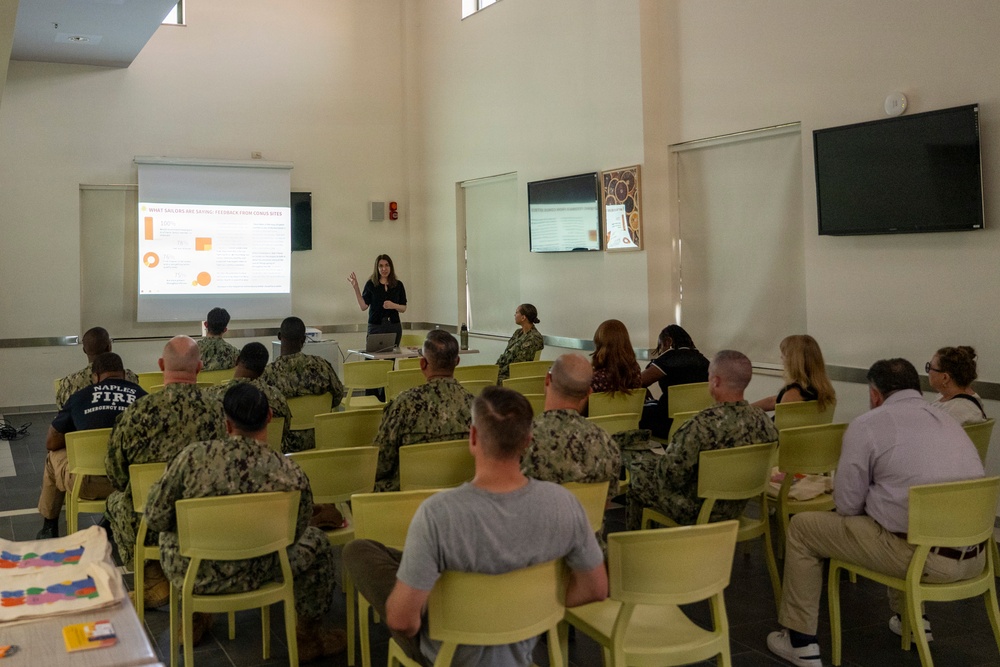 Navy Headspace Visits NSA Naples