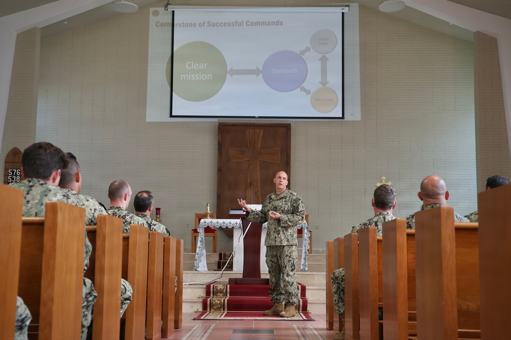 NECC Commander Holds All Hands Call at Naval Station Rota