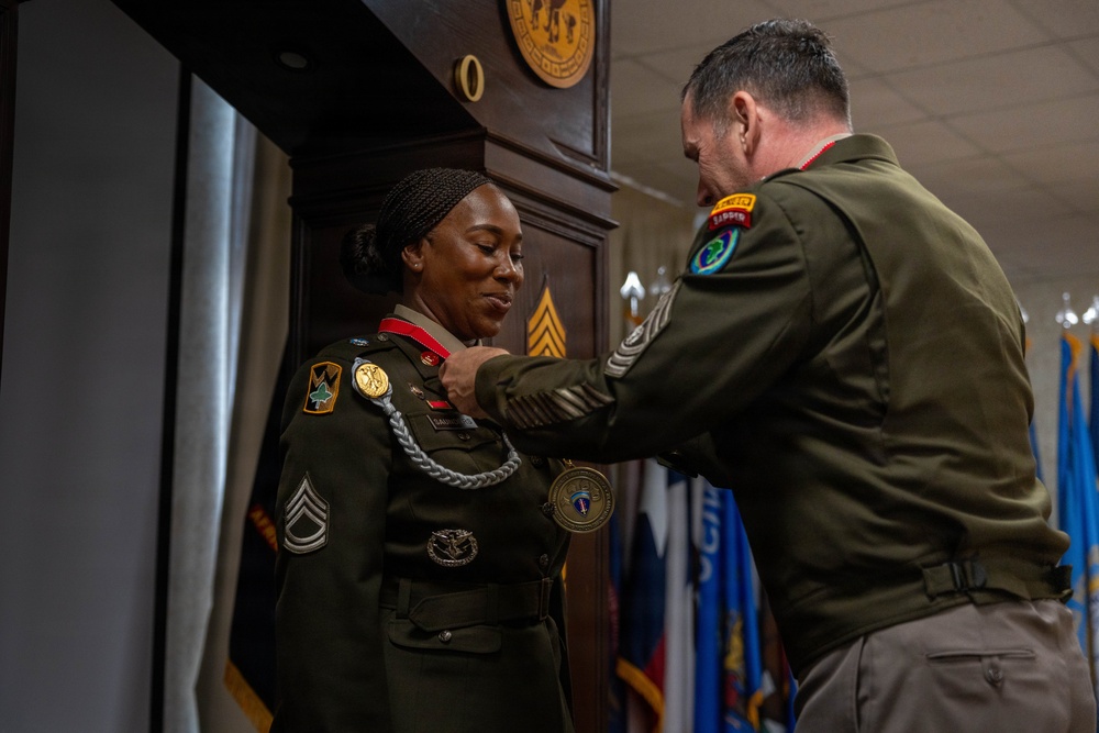 Sergeant Morales Club Induction Ceremony USAG-Italy