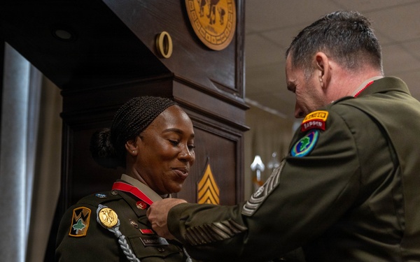 Sergeant Morales Club Induction Ceremony USAG-Italy