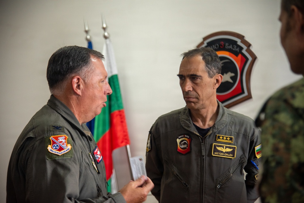 Tennessee Air National Guard Leaders Visit Bulgaria's 3rd Air Base