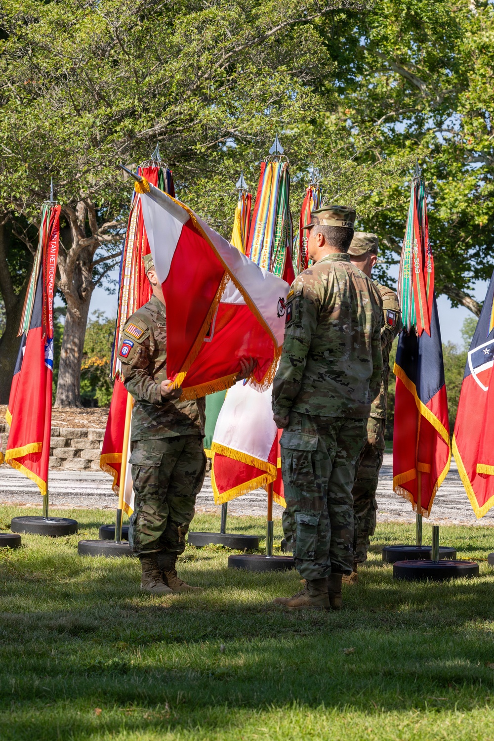 First Army Division East and First Army Division West Color Casing Ceremony and Deactivation