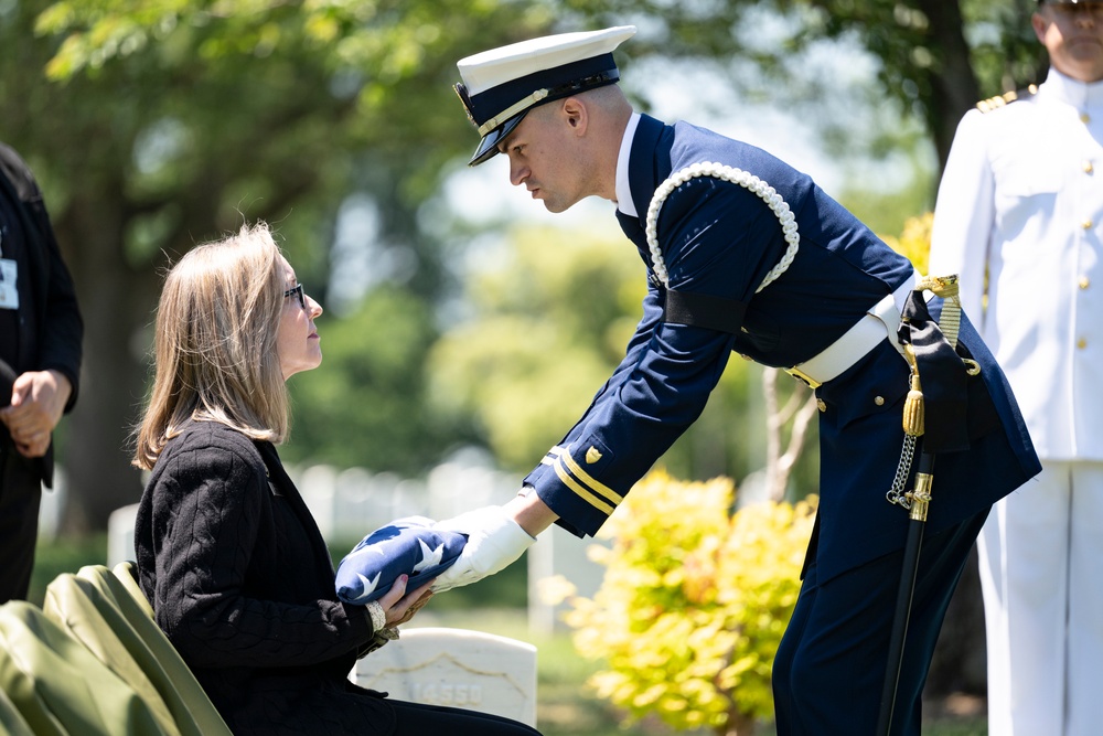 Full Military Funeral Honors with Escort were Conducted During a Memorial Service for U.S. Merchant Marine Galleyman-Utility Jose Pabon