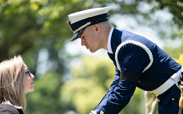 Full Military Funeral Honors with Escort were Conducted During a Memorial Service for U.S. Merchant Marine Galleyman-Utility Jose Pabon