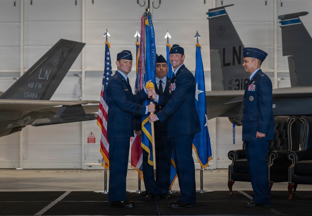 48 FW change of command ceremony