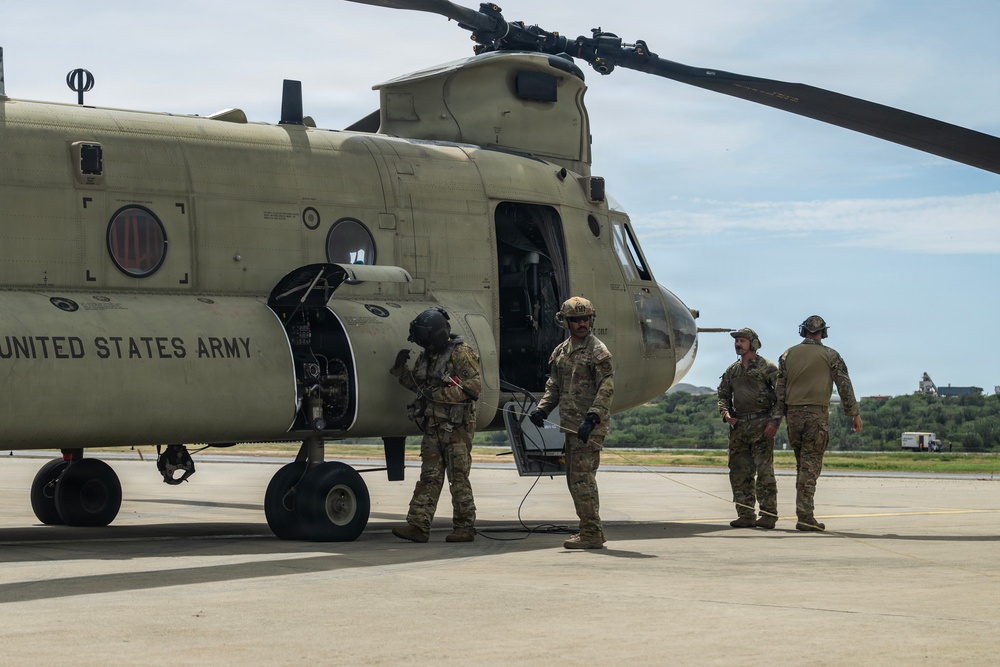 CRE Conducts CH-47 Refueling Operations