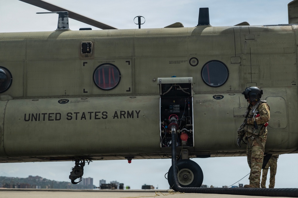 CRE Conducts CH-47 Refueling Operations