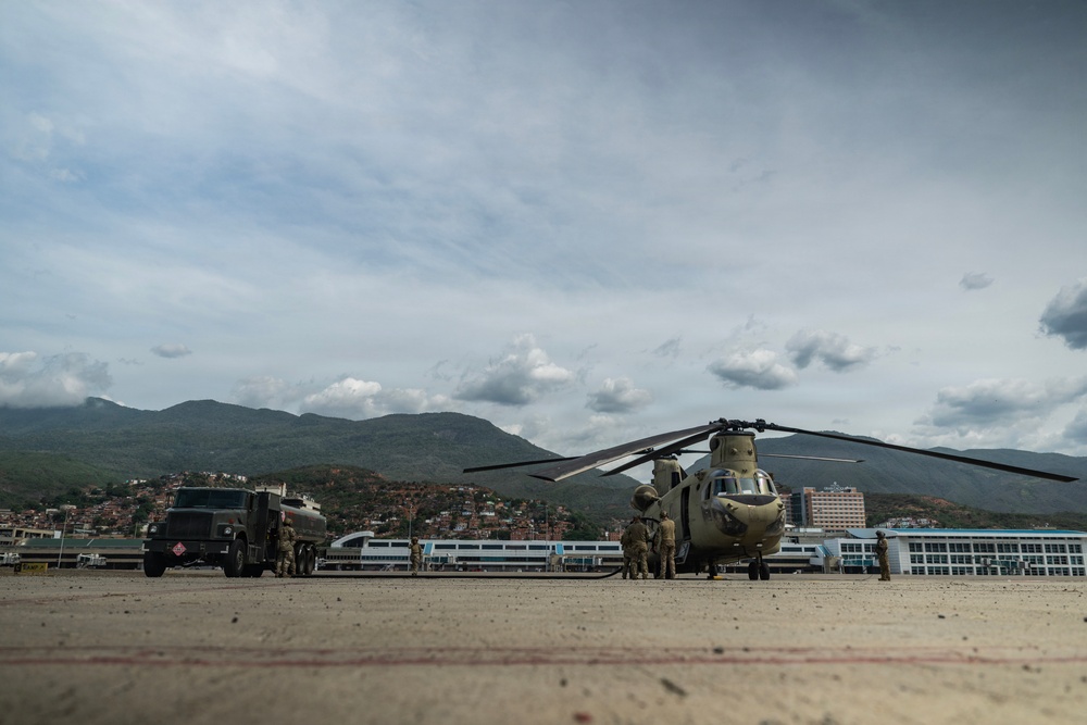 CRE Conducts CH-47 Refueling Operations