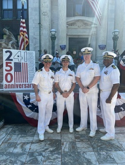 USS Wichita Visits Bristol, R.I. for America's 250th Birthday