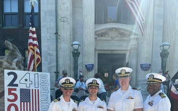 USS Wichita Visits Bristol, R.I. for America's 250th Birthday
