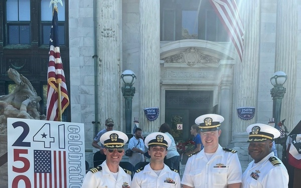 USS Wichita Visits Bristol, R.I. for America's 250th Birthday