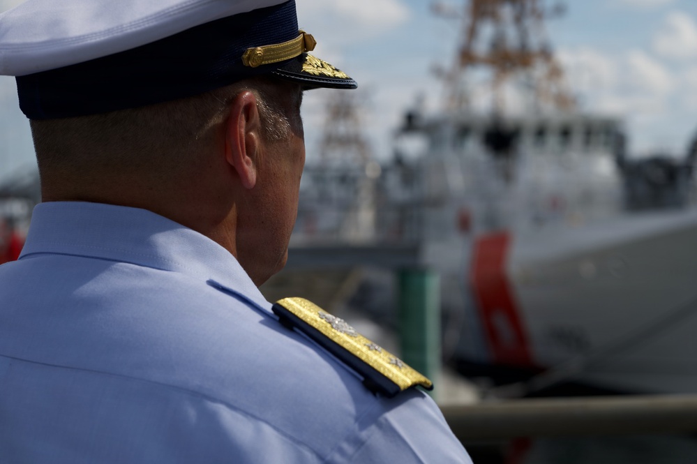 Deputy Commander, Coast Guard Atlantic Area visits Coast Guard Base Boston in support of Sail 250