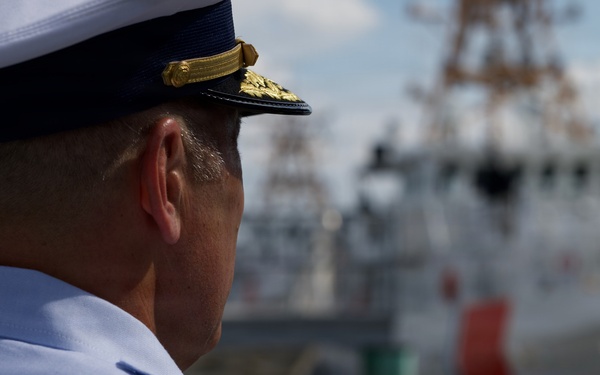Deputy Commander, Coast Guard Atlantic Area visits Coast Guard Base Boston in support of Sail 250