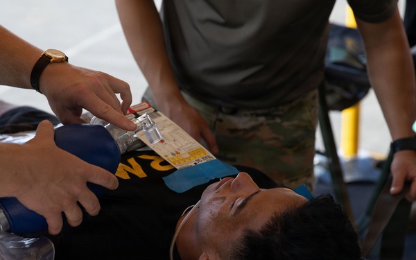 RIMPAC participants practice emergency medical response