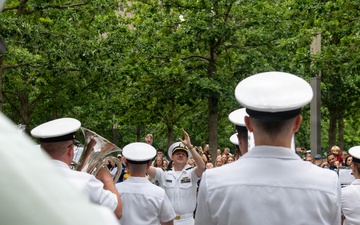 Military Bands Perform at 9/11 Memorial During Sail250