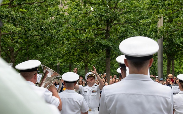 Military Bands Perform at 9/11 Memorial During Sail250