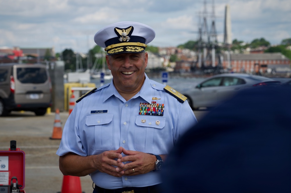 Deputy Commander, Coast Guard Atlantic Area visits Coast Guard Base Boston in support of Sail 250