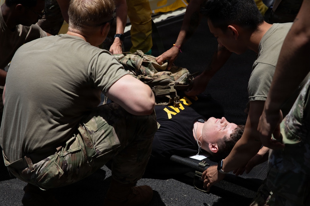 RIMPAC participants practice emergency medical response