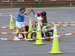 Fort Drum children test their safety skills during annual Bike Rodeo