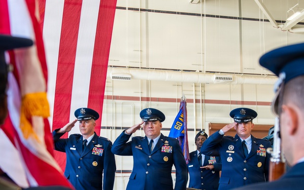 60th MSG change of command ceremony