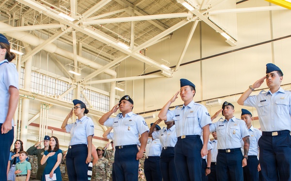 60th MSG change of command ceremony