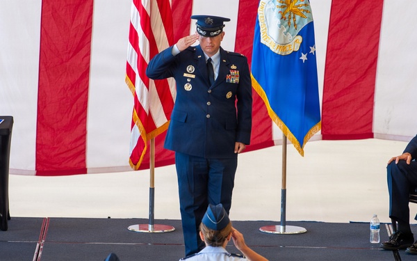 60th MSG change of command ceremony