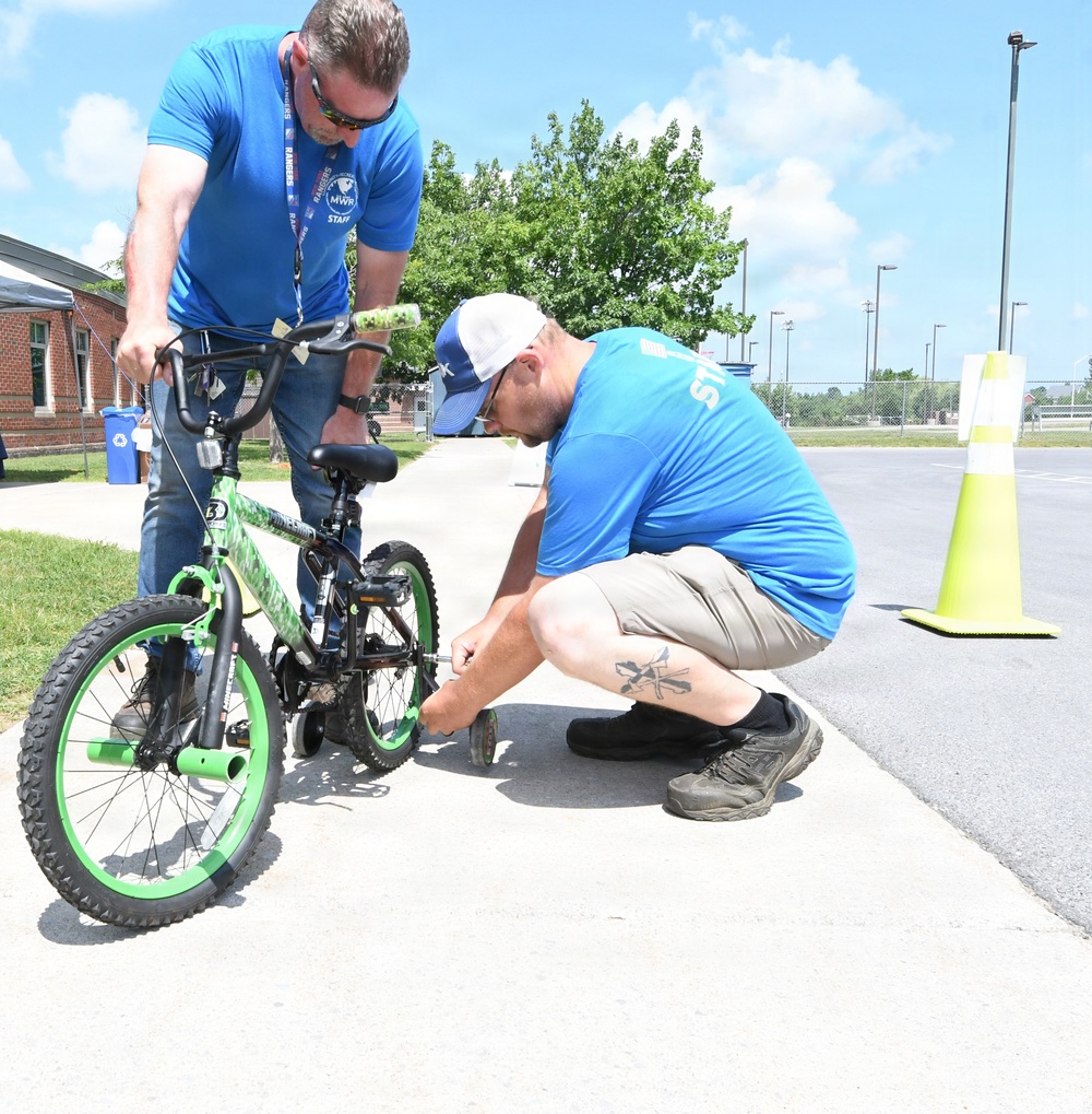 Fort Drum children test their safety skills during annual Bike Rodeo
