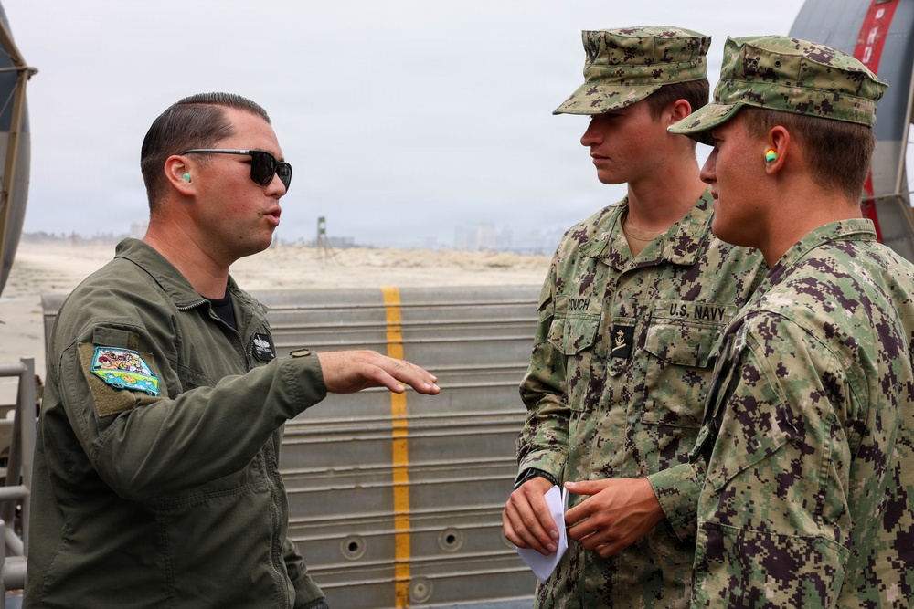 Midshipmen Attend Navy Beach Operations Demonstration