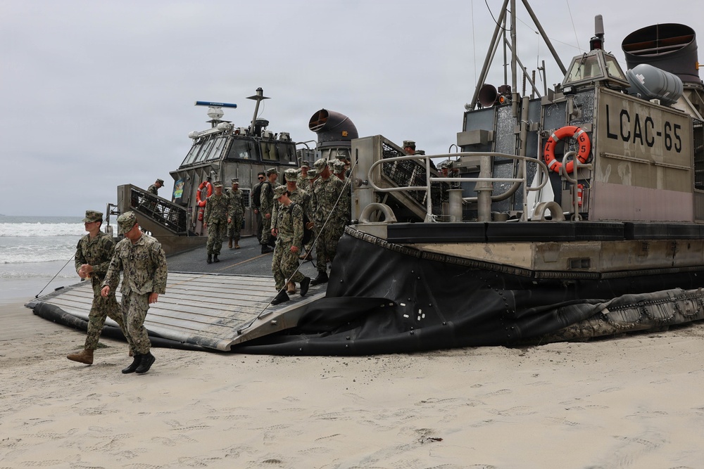 Midshipmen Attend Navy Beach Operation Demonstration