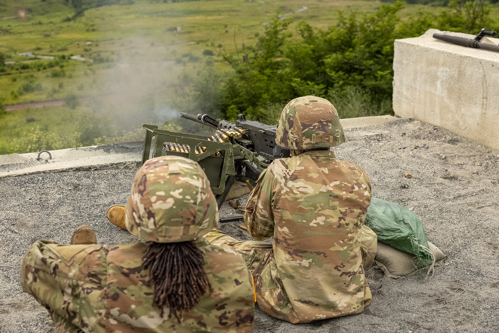 1049th Transportation Co. M249 and .50 Caliber Zeroing and Certification