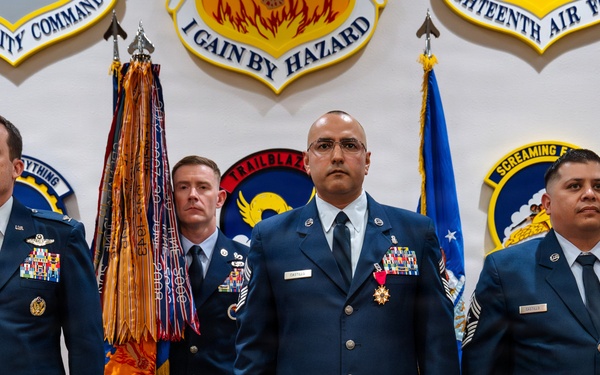 317th Airlift Wing changes responsibility between senior enlisted chief master sergeants