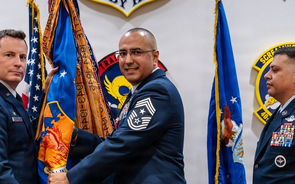 317th Airlift Wing changes responsibility between senior enlisted chief master sergeants