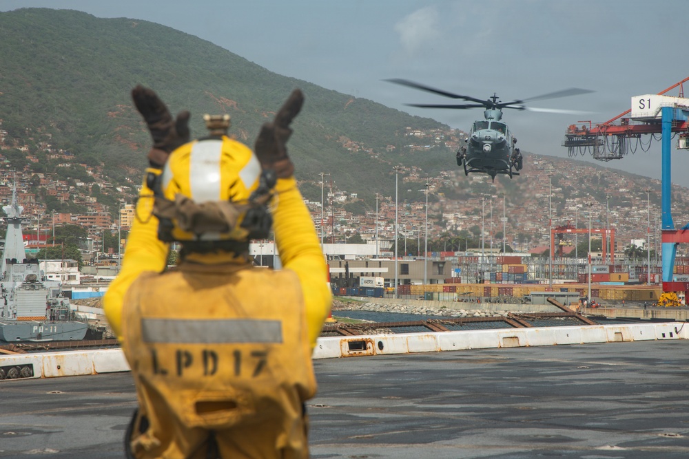 LCF-24: Cross-deck aboard USS San Antonio