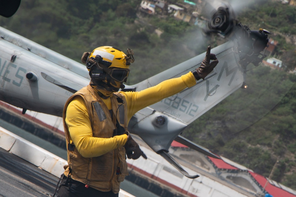 LCF-24: Cross-deck aboard USS San Antonio