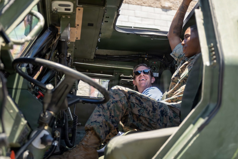 U.S. Rep. Mike Levin of California visits I MEF