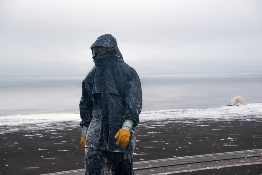 USS Carl Vinson (CVN 70) conducts aqueous film-forming foam testing