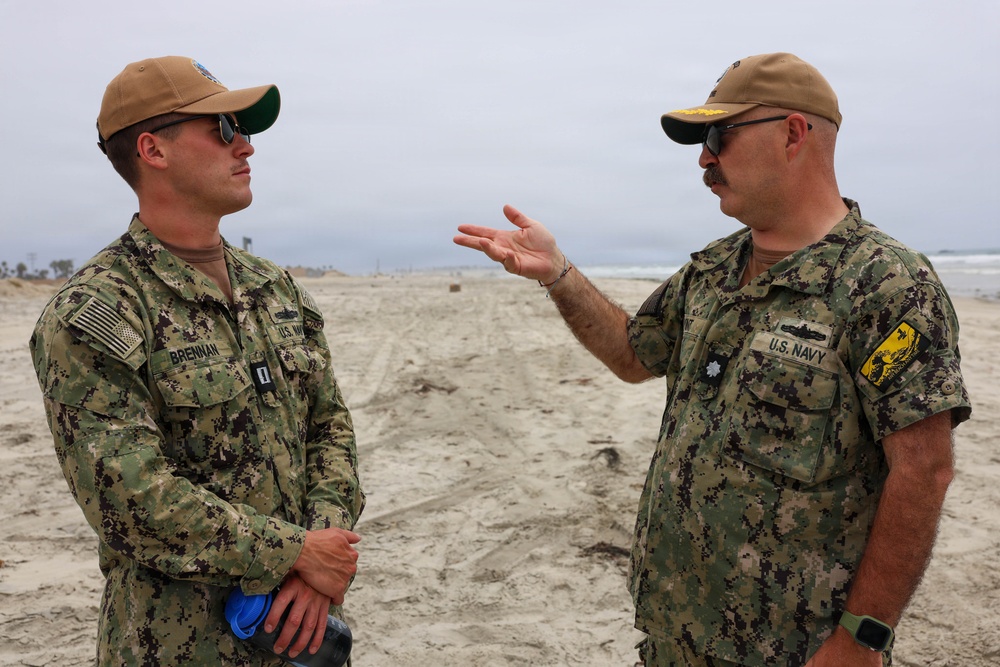 Midshipmen Attend Navy Beach Operation Demonstration