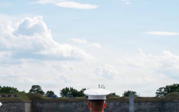 USS Arlington Arrives in Boston
