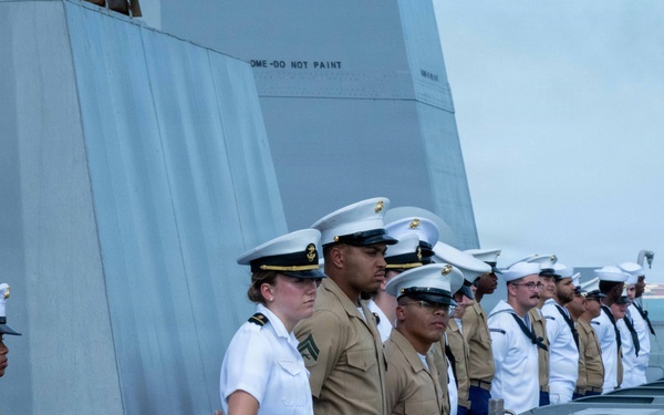 USS Arlington Arrives in Boston